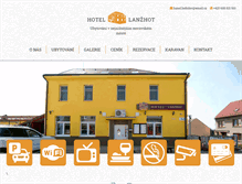 Tablet Screenshot of hotellanzhot.cz